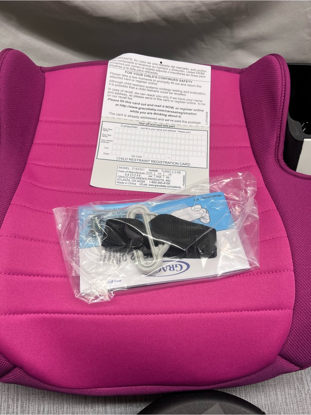 Graco Bright Pink Tueno Booster 2.0 Seat